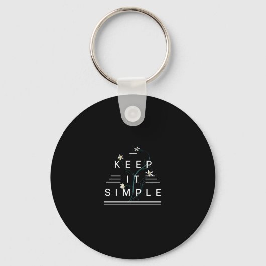 PORTE-CLÉS CONSERVER LA CONCEPTION SIMPLE DE L'INFORMATIQUE (Recto)