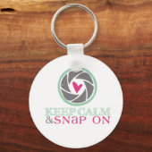 Porte-clés Conserver le calme et accrocher le Porte - clé (Recto)