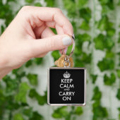 Porte-clés Conserver le calme et continuer sur Porte - clé (main)