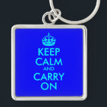 Porte-clés Conserver le calme et continuer sur Porte - clé<br><div class="desc">Créez votre propre parodie ou version de l'affiche classique "Keep Calm and Carry On".</div>