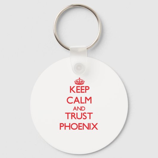 Porte-clés Conserver le calme et la confiance Phoenix (Recto)