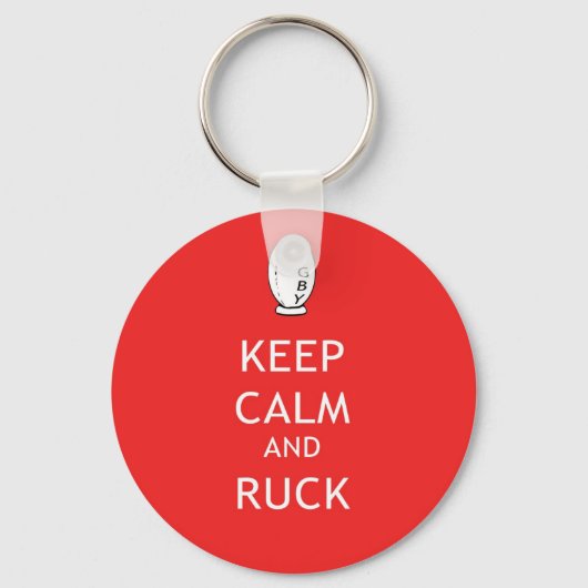 Porte-clés Conserver le calme et la rondeur (Recto)