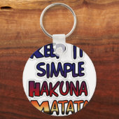 Porte-clés Conserver Simple Hakuna Matata Art Print (Recto)
