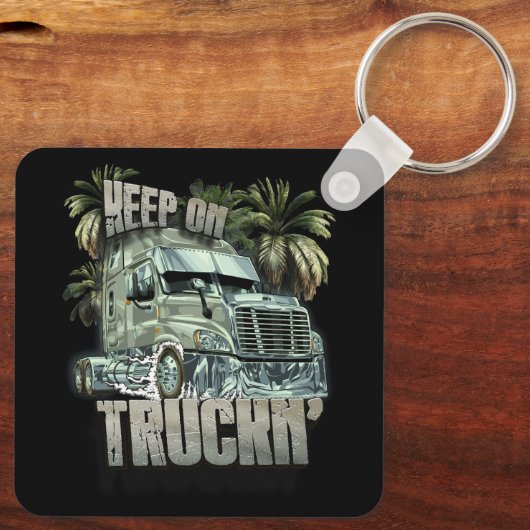 Porte-clés Conserver Sur Camion Semi Camion Conducteur Camion (Verso)