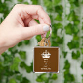 PORTE-CLÉS CONSERVEZ LE CHOCOLAT DE MANGE CALME (main)