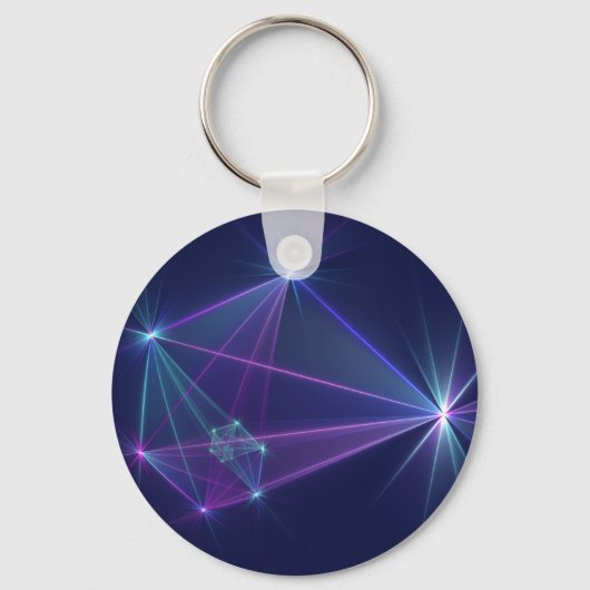 Porte-clés Constellation, Art Fractal Abstrait Fantastique (Recto)