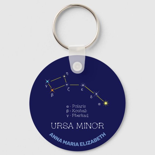Porte-clés Constellation de l'hémisphère Nord Ursa mineure (Recto)