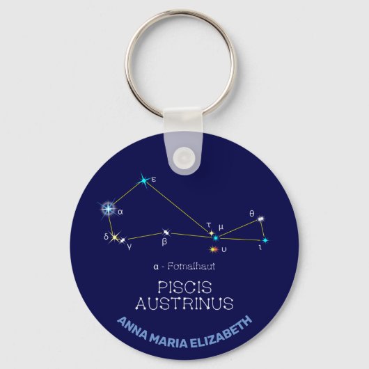 Porte-clés Constellation de l'hémisphère Sud Piscis Austrinus (Recto)