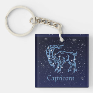 Porte-clés Constellation du Capricorne et signe du zodiaque a