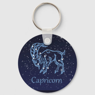 Porte-clés Constellation du Capricorne et signe du zodiaque a