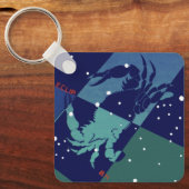 Porte-clés Constellation du Crabe du Cancer Astrologie Zodiaq (Recto)