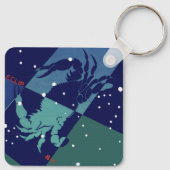Porte-clés Constellation du Crabe du Cancer Astrologie Zodiaq (Dos)