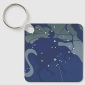 Porte-clés Constellation du Sagittaire Astrologie du Zodiaque (Recto)
