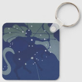 Porte-clés Constellation du Sagittaire Astrologie du Zodiaque (Dos)