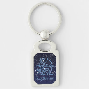 Porte-clés Constellation du Sagittaire & Signe du zodiaque av