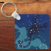 Porte-clés Constellation du Scorpion, Astrologie du Zodiaque (Recto)