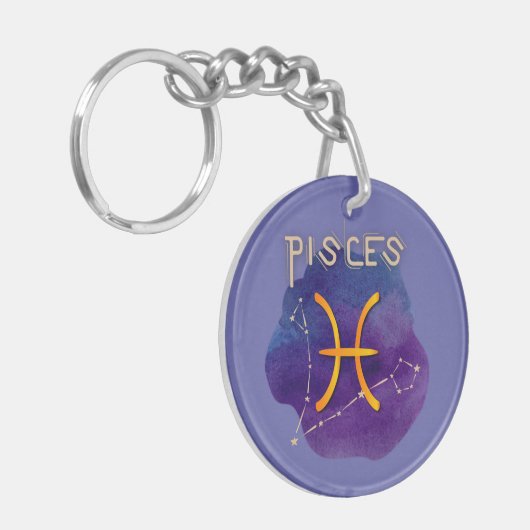 Porte-clés Constellation du Zodiac Sign Pisces (Devant gauche)