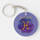 Porte-clés Constellation du Zodiac Sign Pisces (Devant)