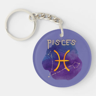 Porte-clés Constellation du Zodiac Sign Pisces