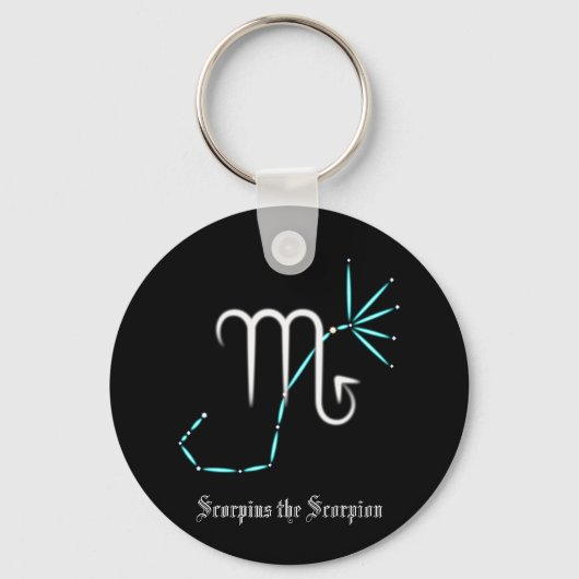 Porte-clés constellation du zodiaque Scorpion (Recto)