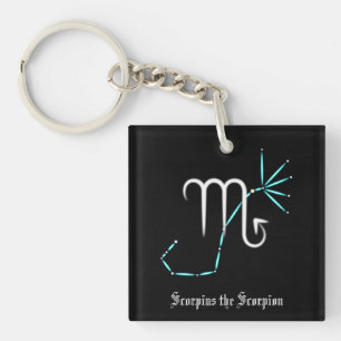 Porte-clés constellation du zodiaque Scorpion