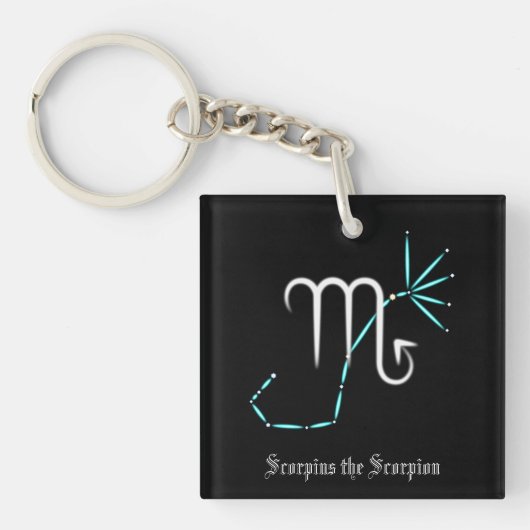 Porte-clés constellation du zodiaque Scorpion (Devant)