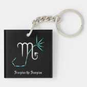 Porte-clés constellation du zodiaque Scorpion (Dos)