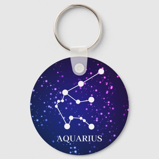 Porte-clés Constellation Zodiaque Aquarius (Recto)