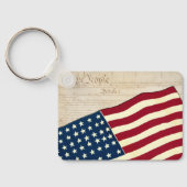 Porte-clés Constitution des États-Unis, drapeau américain (Verso)