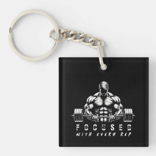 Porte-clés Constructeur de corps-Fitness-