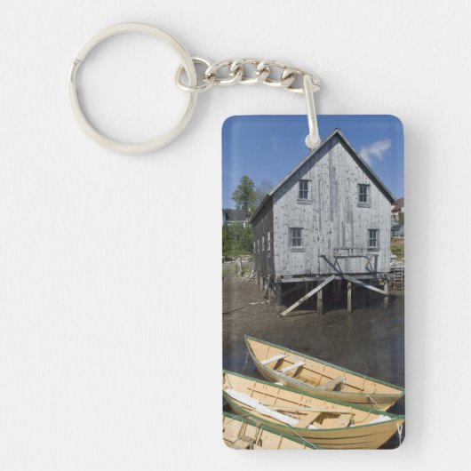 Porte-clés Constructeur de dory, Lunenburg, Nouvelle-Écosse, (Devant)