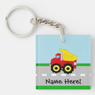 Porte-clés Construction Dumptruck de garçons d'enfants