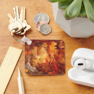 Porte-clés Conte de fées vintage Le Rouge-gorge captif par Fi