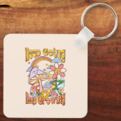 Porte-clés Continuer, continuer à croître - Champignons et fl (Verso)