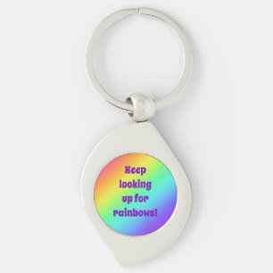 Porte-clés Continuez à chercher Rainbows Metal Porte - clé