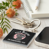 Porte-clés Continuez à parler Je vous diagnostique - drôle de (Devant Droit)