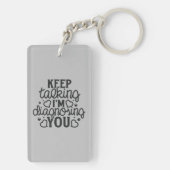 Porte-clés Continuez à parler Je vous diagnostique Porte - cl (Dos)