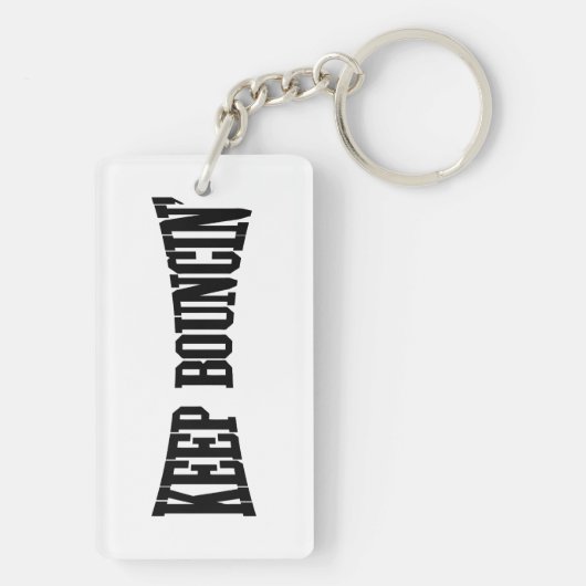 Porte-clés Continuez à rebondir. (Dos)