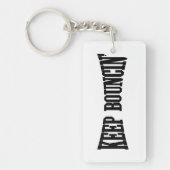 Porte-clés Continuez à rebondir. (Devant)