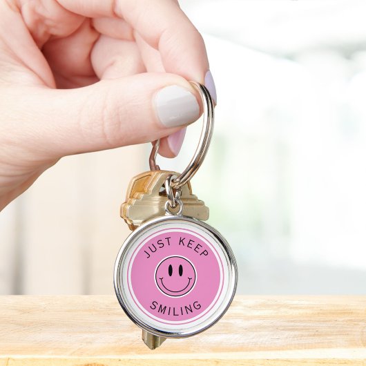 Porte-clés Continuez À Sourire