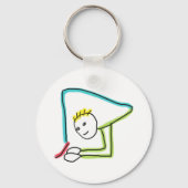 Porte-clés Contortionniste Stickman (Verso)