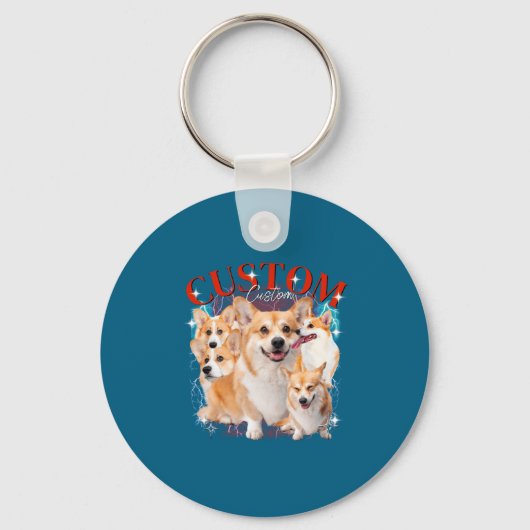 Porte-clés Contrefaçon Animaux Chien Chat Drôle 1wh1  (Recto)