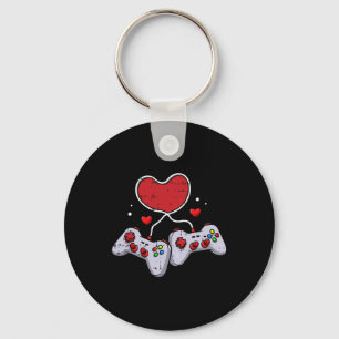 Porte-clés Contrôleur de jeu vidéo Valentines Jour Cool Jeu G