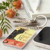 Porte-clés Conversation de le noir, panneau-réclame original (Devant droit)