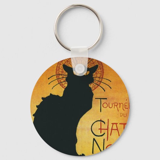 Porte-clés Conversation Noir - Chat noir (Recto)