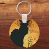Porte-clés Conversation Noir - Chat noir (Recto)