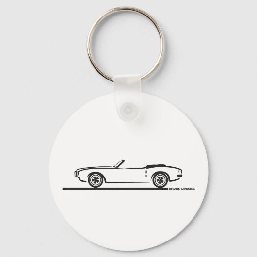 Porte-clés Convertible Pontiac Firebird 1968 (Recto)