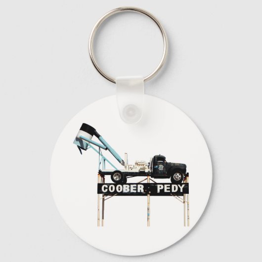 Porte-clés Coober Pedy Opal Mining Truck Welcome Sign (Recto)