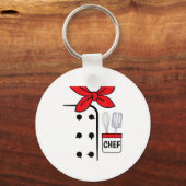 Porte-clés Cook Chef Coat Costume Funny Halloween Shirt Kids (Recto)