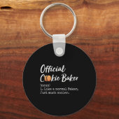 Porte-clés Cookie Baker Definition Funny Christmas Baking  (Recto)